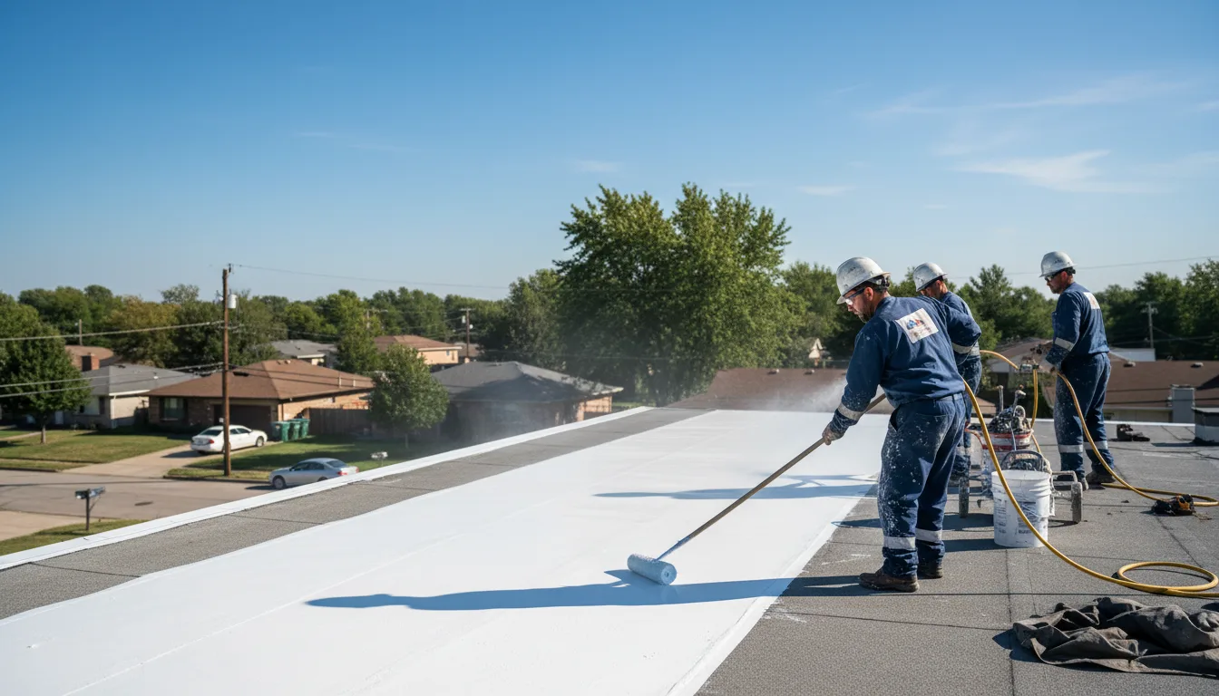 Commercial roof coating in Covington, TX near me